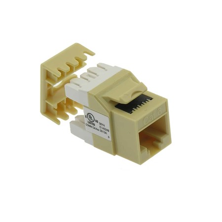 BESTLINK NETWARE CAT6 RJ45 110 Type 180 Deg Keystone Jack- Ivory 101701IV